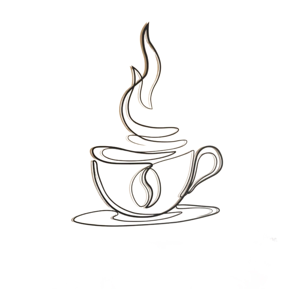 Coffee Cup Metal Wall Decor (WD132)